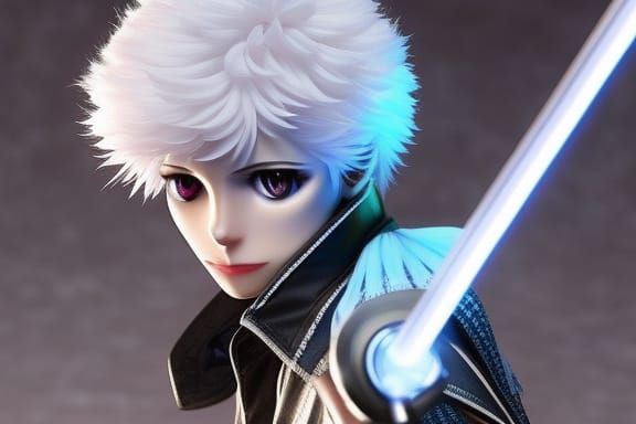 Electric Ninja in Anime Style Battle