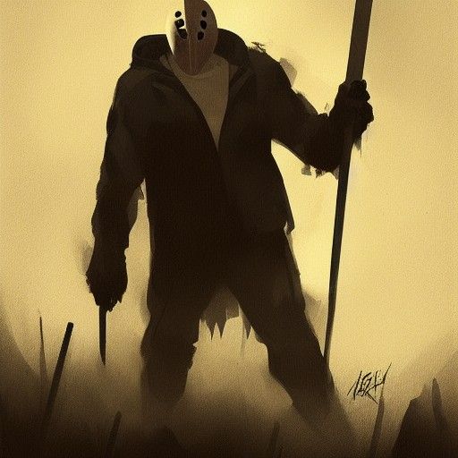 Sinister Jason Voorhees Inspired by Dark Fantasy Art