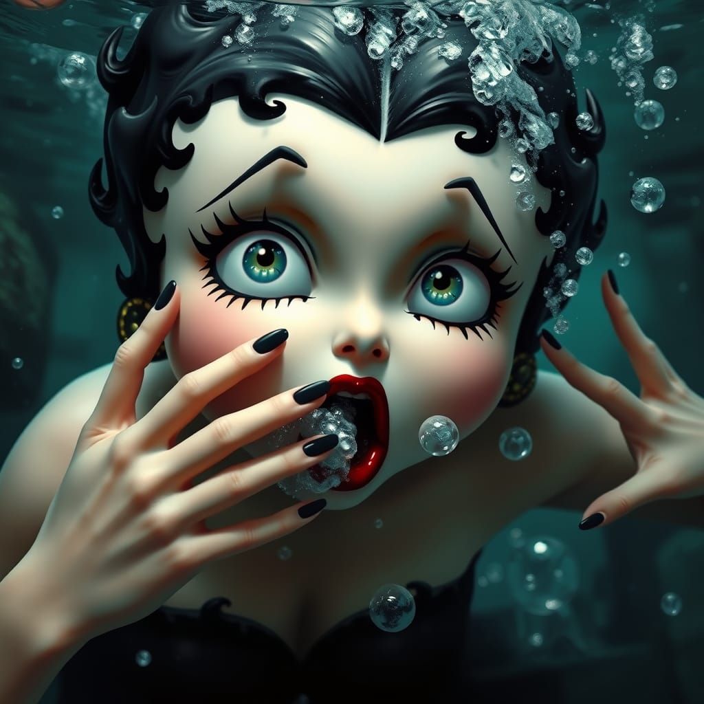 Ethereal Drowning Fantasy in Soft Focus