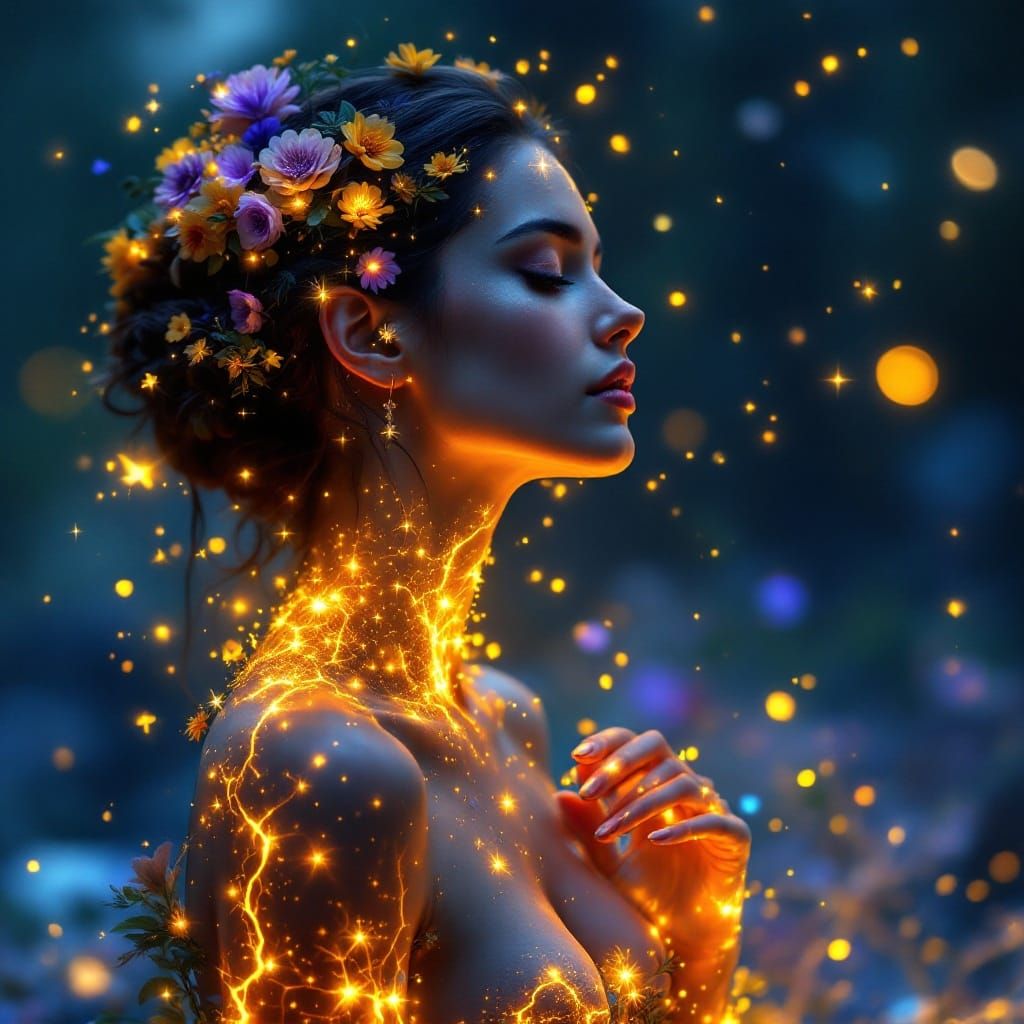 Serene Goddess of Ethereal Beauty