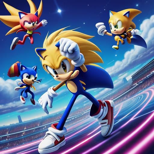Anime Style Sonic Character Art