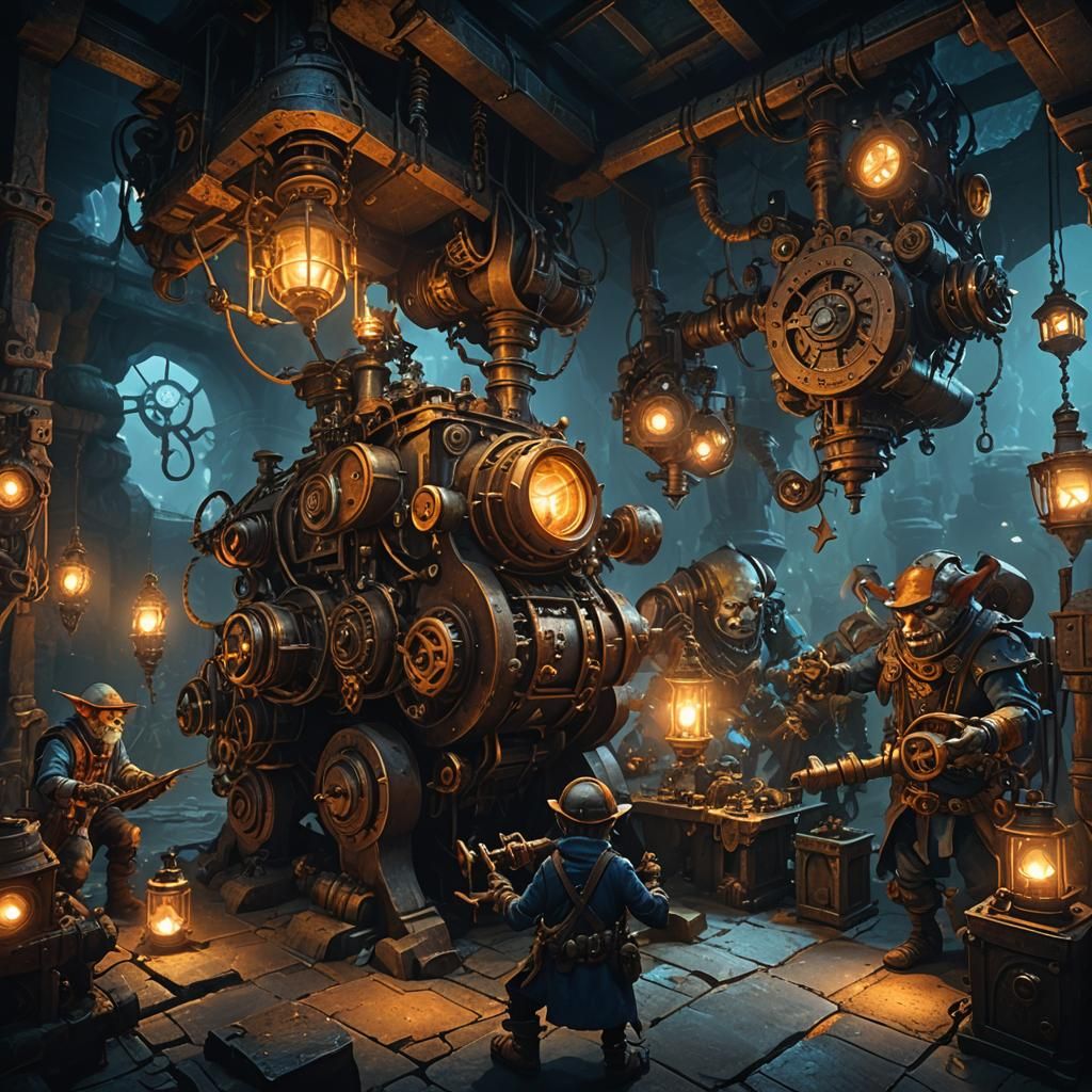 Goblin Mechanics Tinkering with Steampunk Machinery
