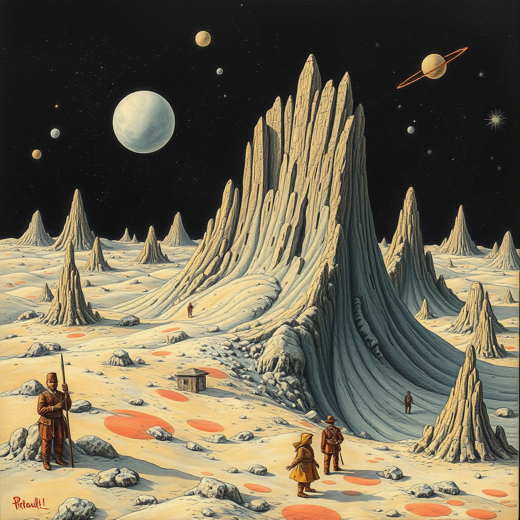 Surreal Doodle World Inspired by Masters