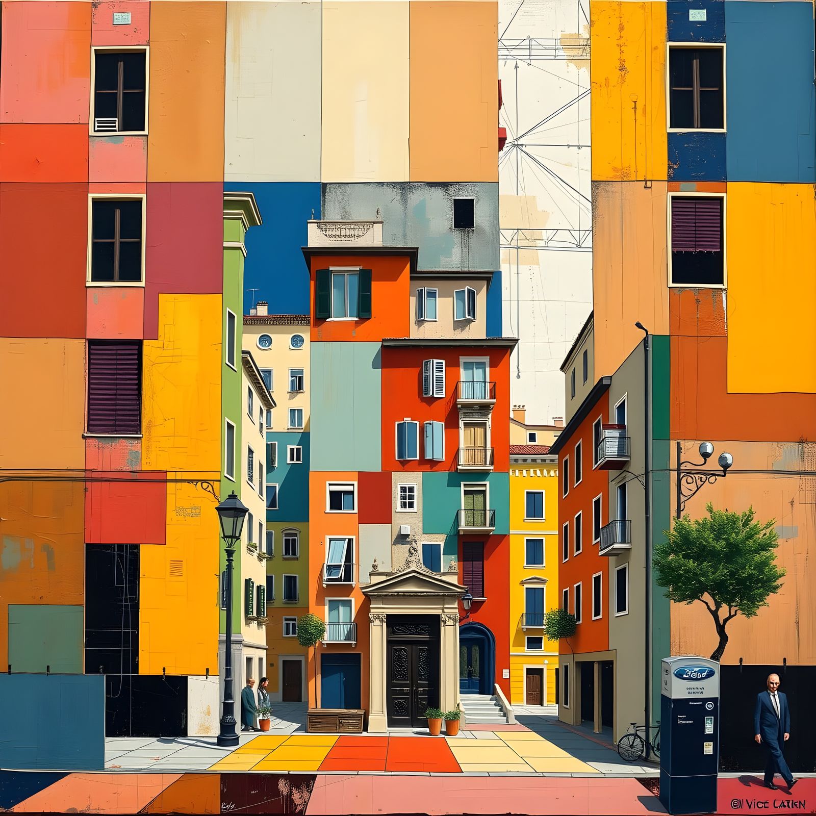 Dissolving into Geometric Patterns