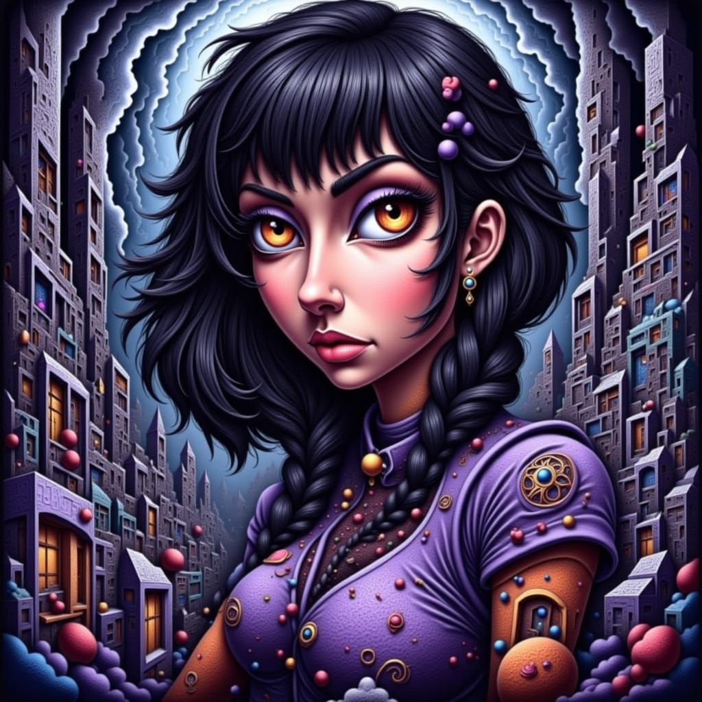 Anime Eyes with Cel-Shaded Manga Style