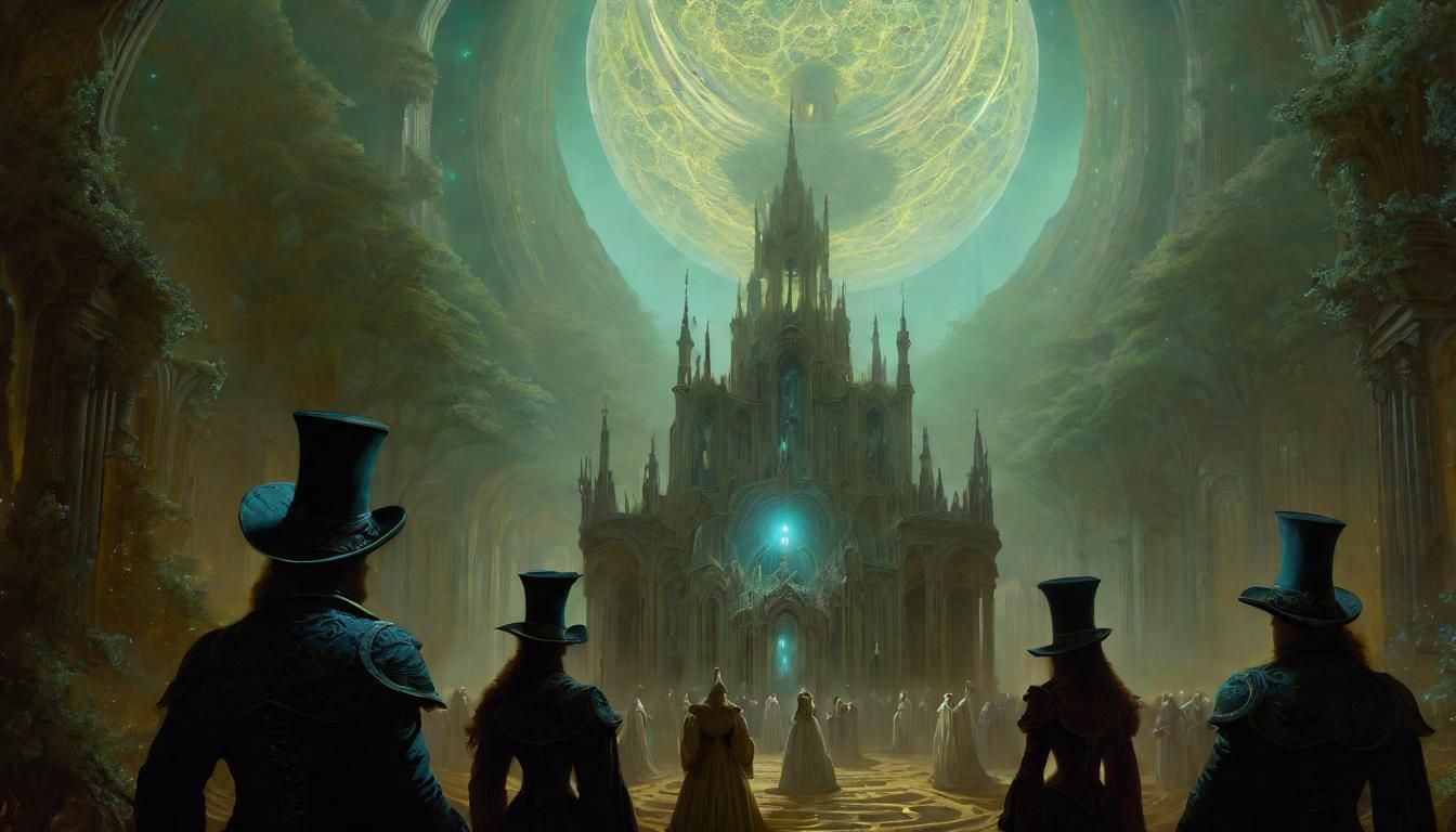 Cosmic Gathering of Ghosts: Fantasy Concept Art