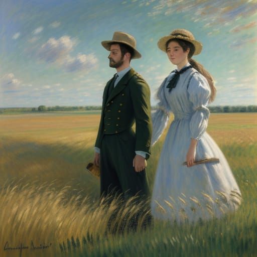 Ethereal Moment in a Golden Field