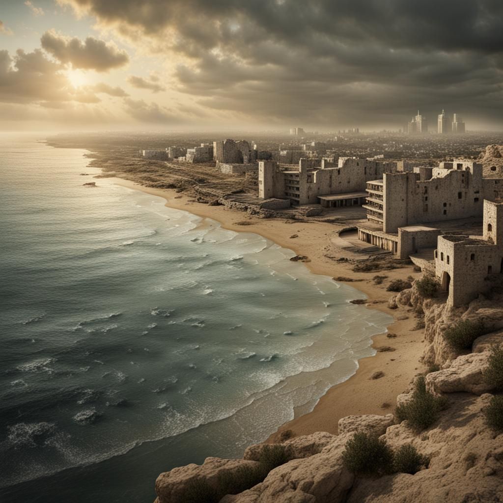 Dramatic Seaside View of Famagusta