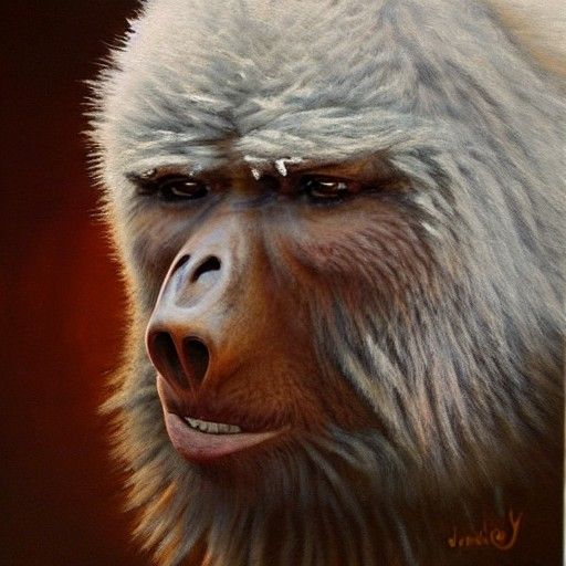 Yeti in Oil Painting Style