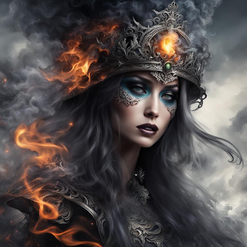 Smoky Hot Fantasy Warrior Woman