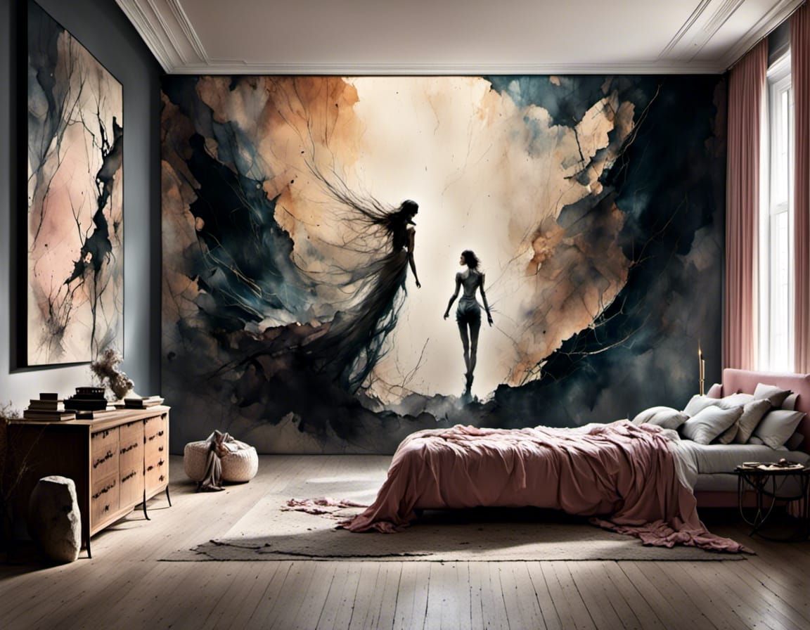 <lora:Dark:1.3> In a bedroom