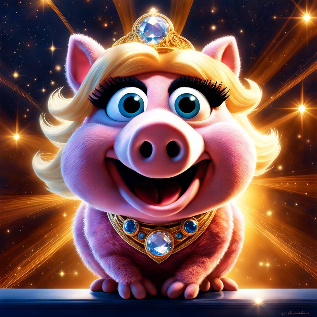 It's Piggy reporting to you live from Nightcafe city