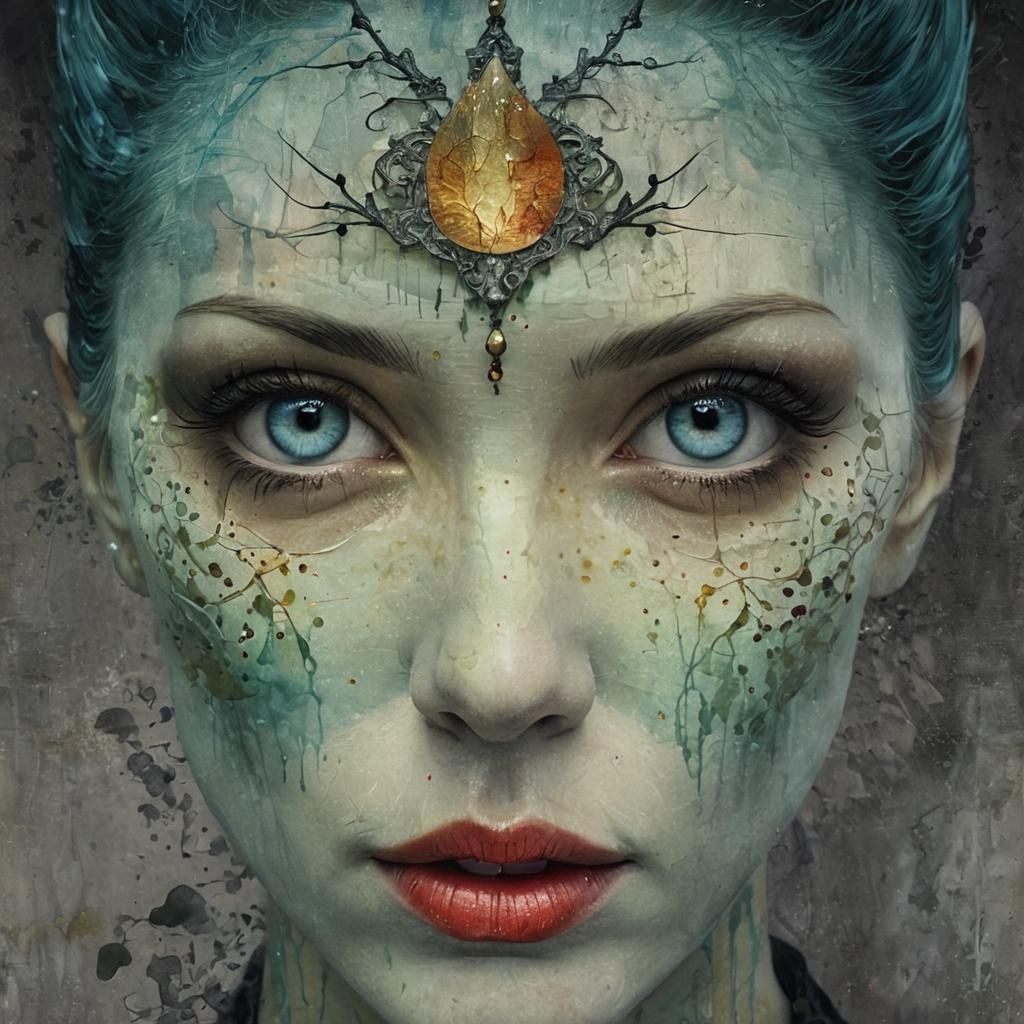 Angry Niflheim Banshee in Digital Art Style