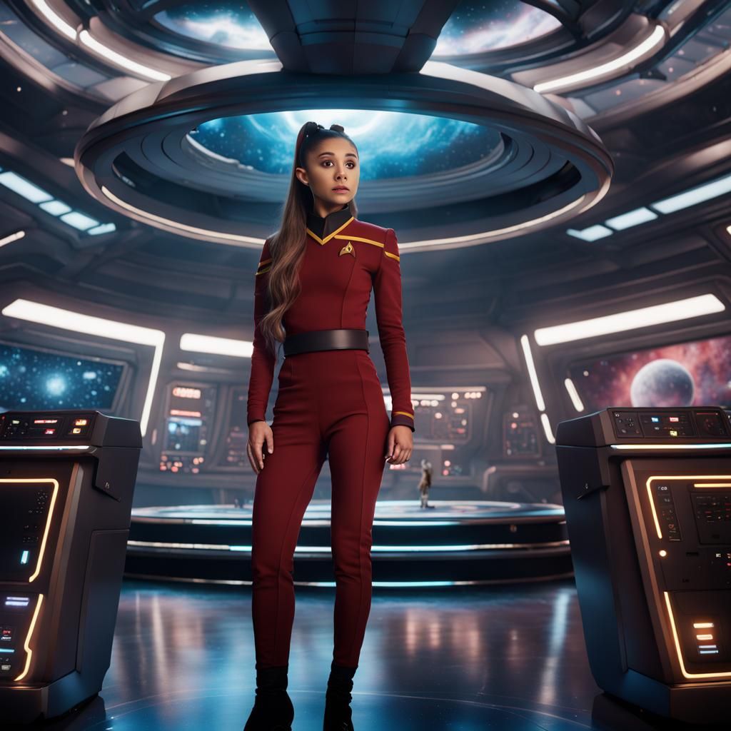 Ariana Grande in Starfleet Uniform, Star Trek