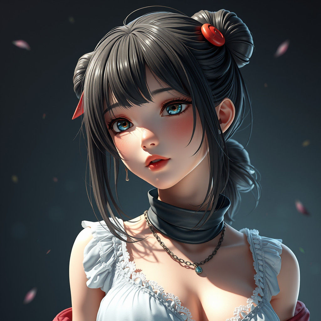 Anime Style 3D Portrait Concept Art
