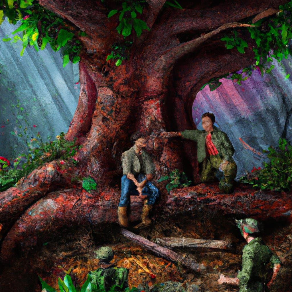 Maumau Fighter Hiding Gun: Hyperrealistic Concept Art