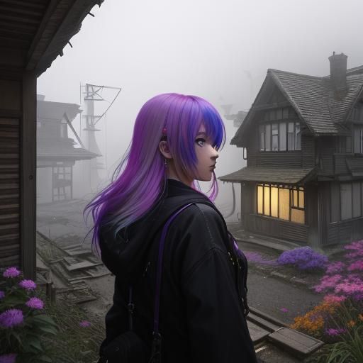 Girl living in haunted village