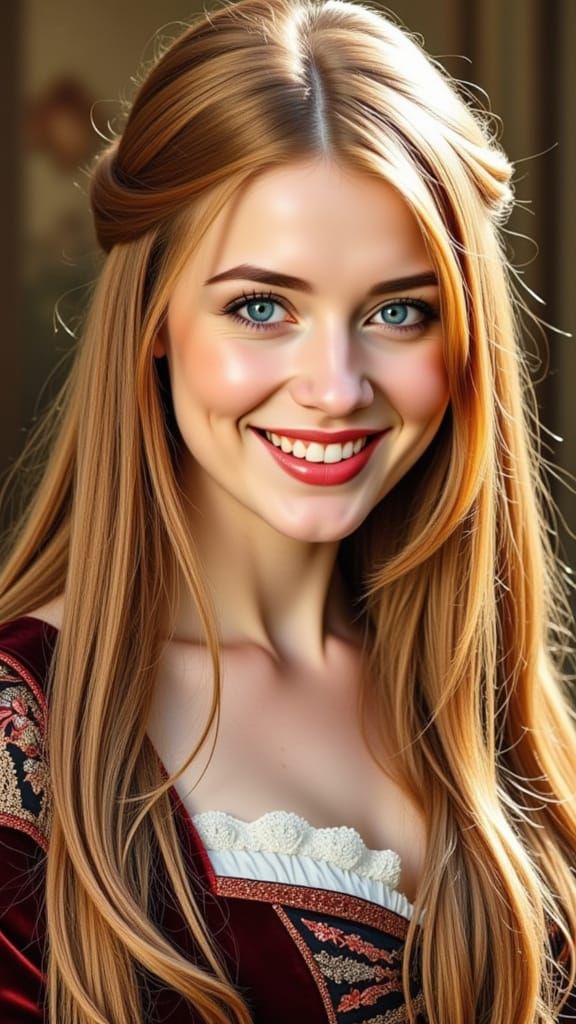 Winsome Emily's winning smile