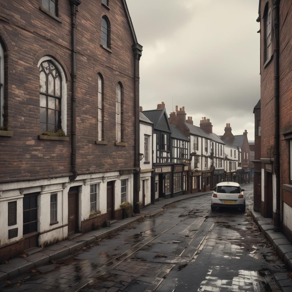 Barrow Upon Furness: Detailed Matte Painting in England