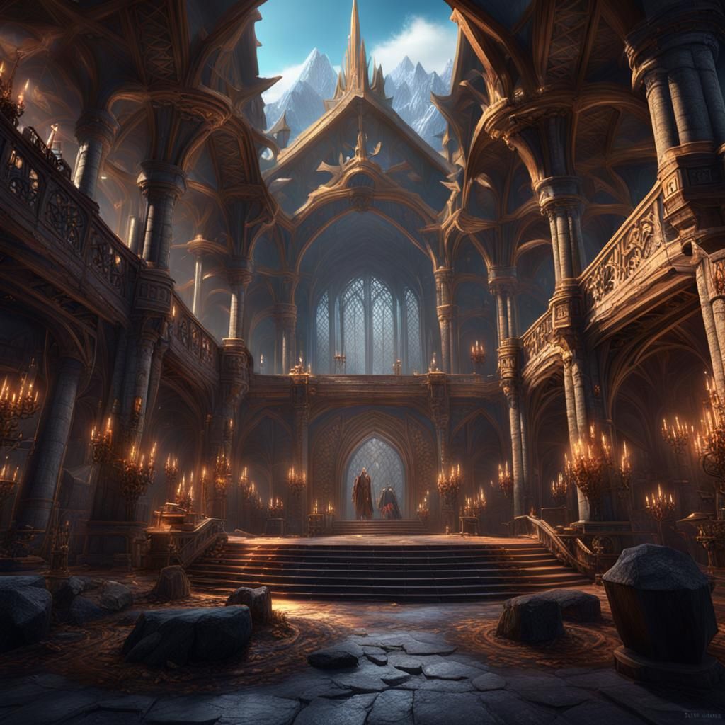 The Great Hall of Legends in the Mountains