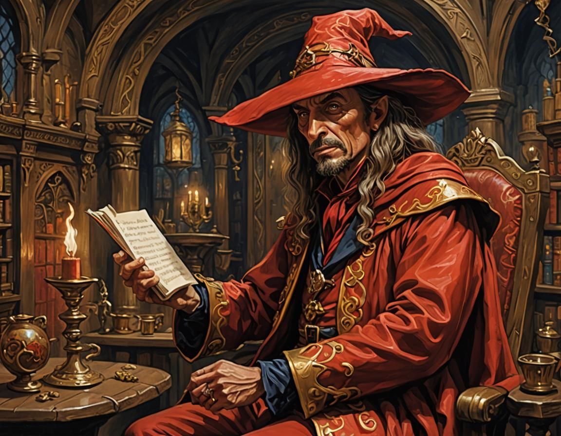 Wizard in Octavo, Victorian Illustration Style