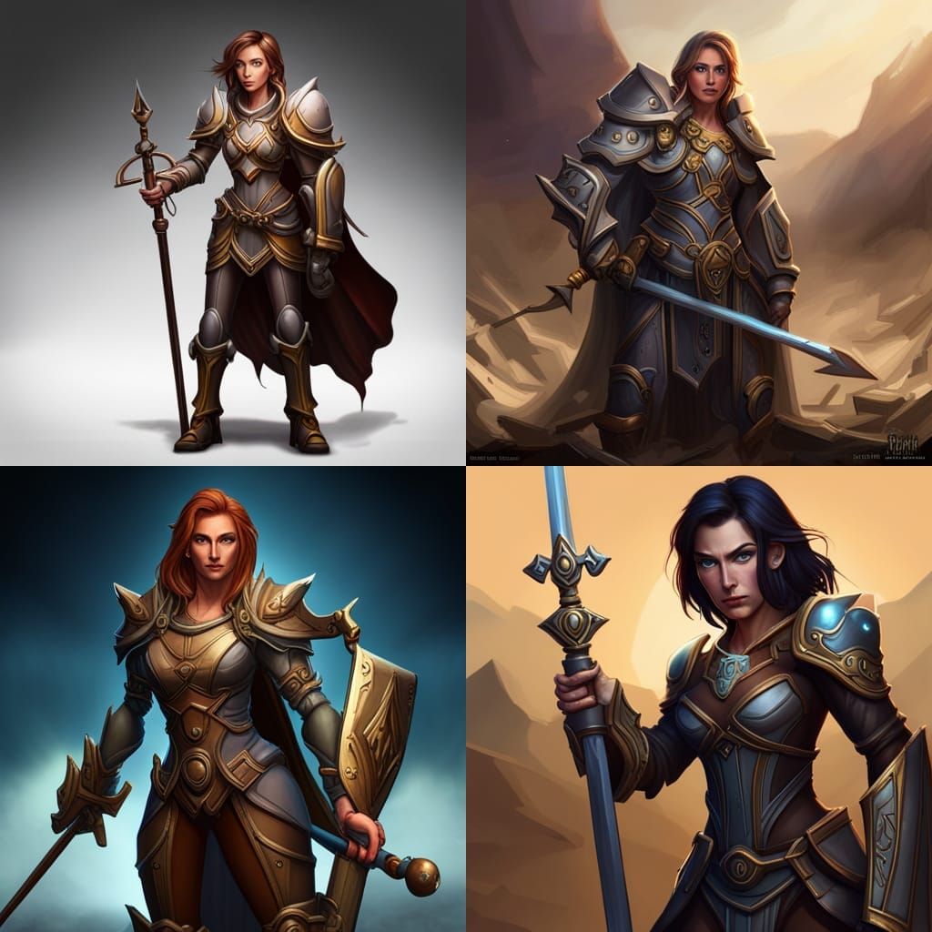 Dark Fantasy Paladin Concept Art in 8k