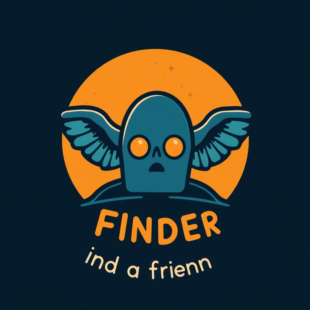 Phantom Finder Logo: Find a Friend