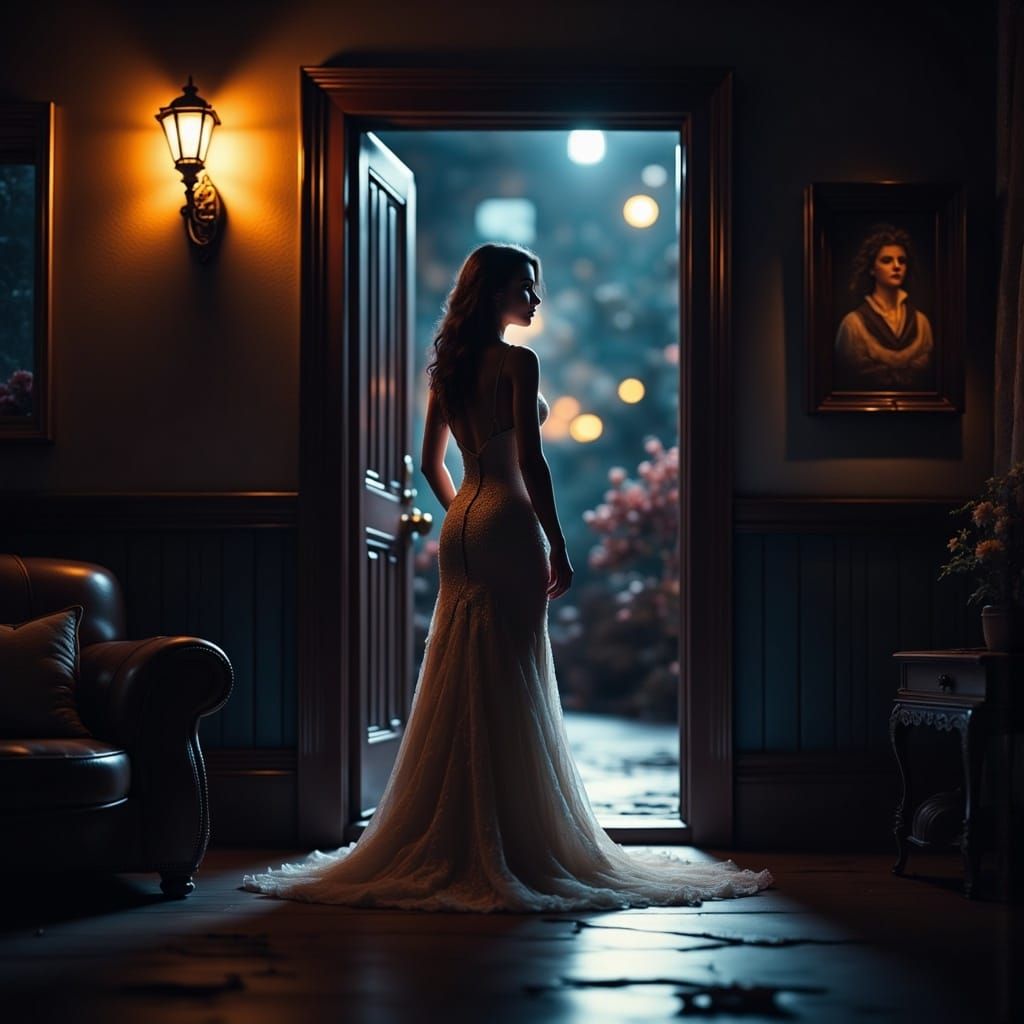 Farewell Scene in Golden Age Noir Style