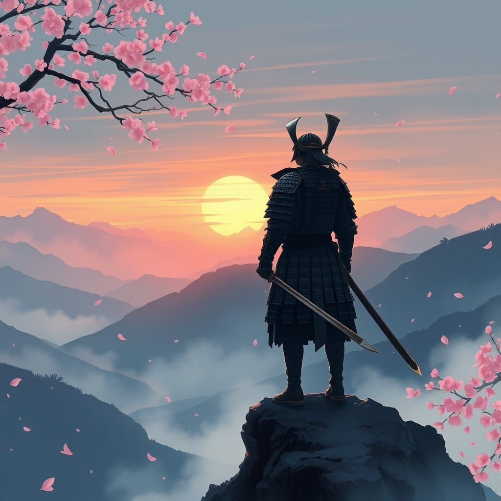 Samurai in Twilight, Cherry Blossoms Dance