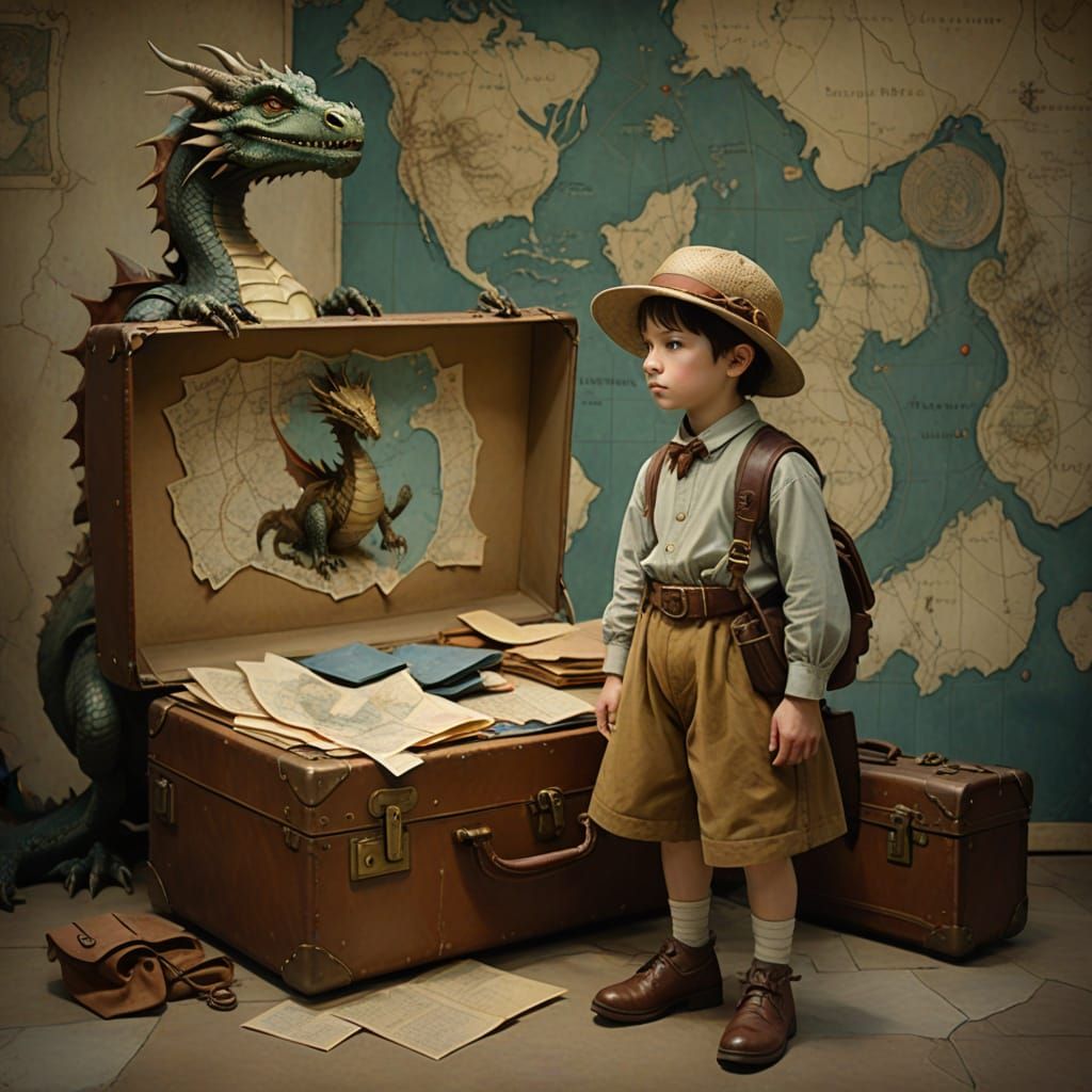 Child and Dragon Travel Companion Image