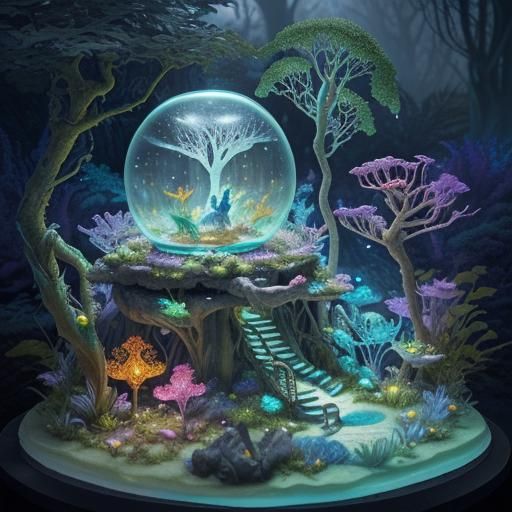 Magical Garden Pop-Up Book in a Winter Forest