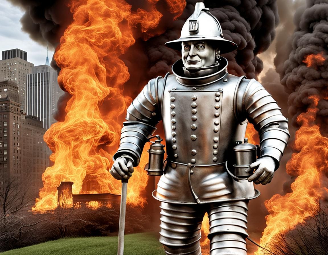 Tin Man as NYC Firefighter in Raging Fire
