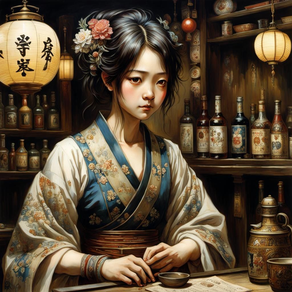Bar tender Japanese tavern