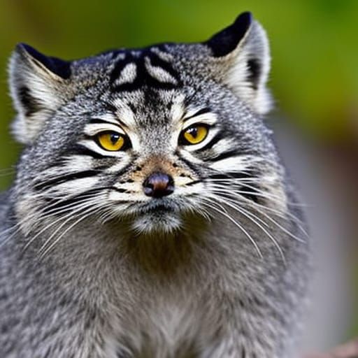Majestic Pallas Cat Portrait