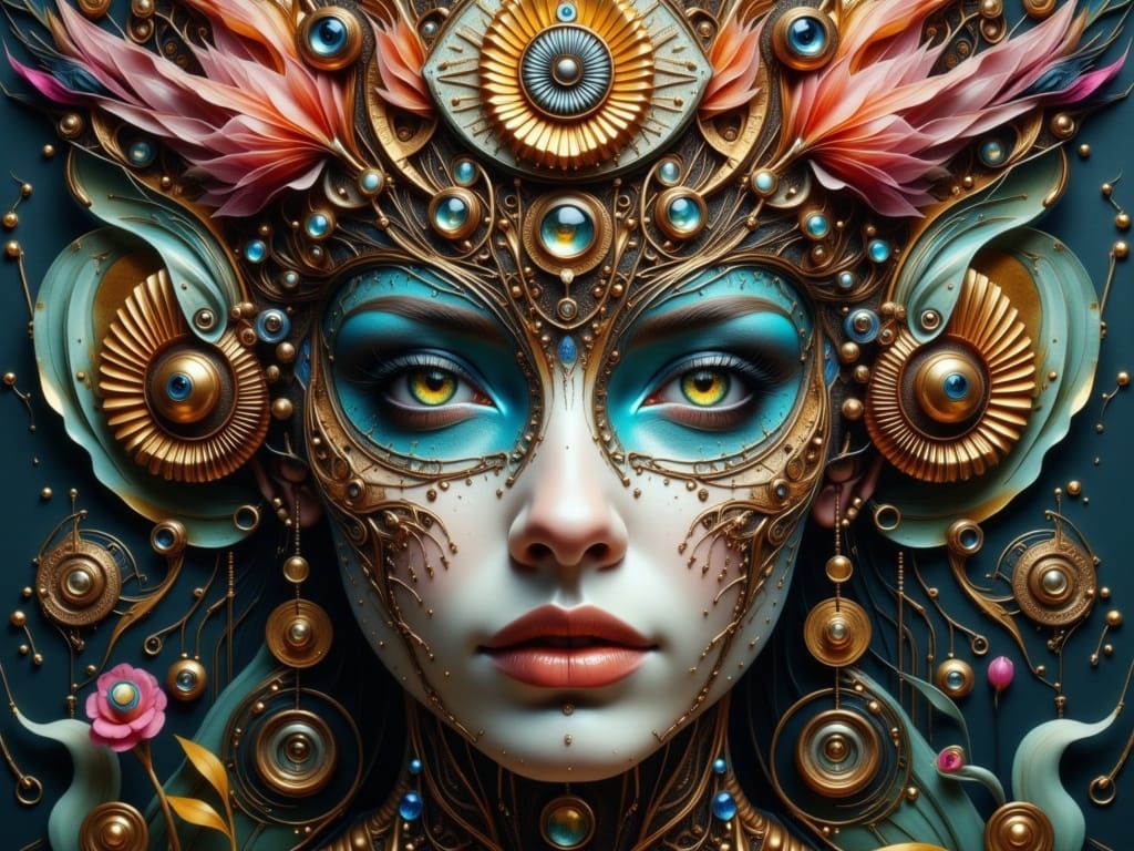 Surreal Steampunk Masterpiece with Intricate Details
