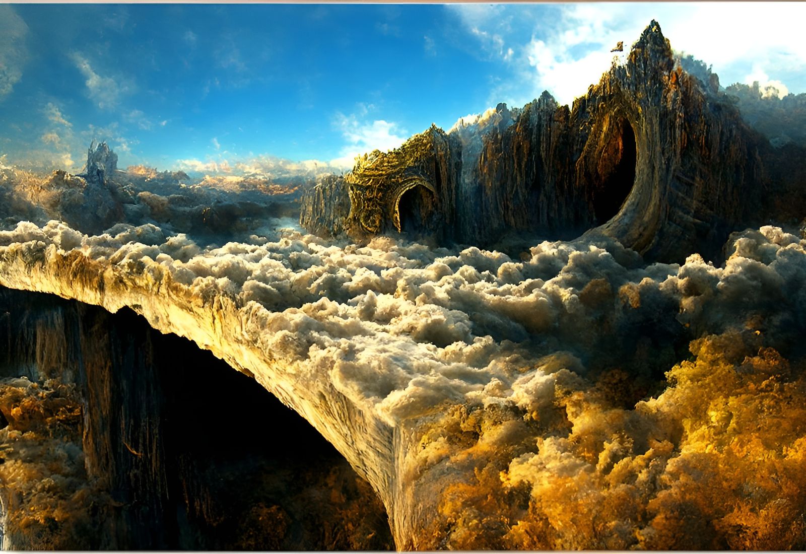 Giant Gateway to Heaven: Ethereal Landscape
