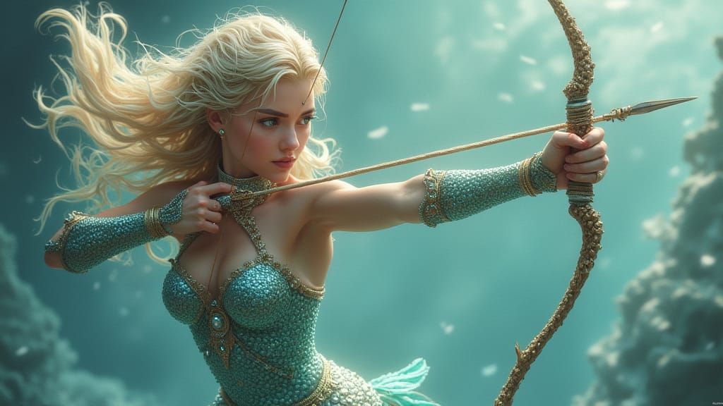 Mermaid Warrior Pearl in Shimmering Pearl Armor