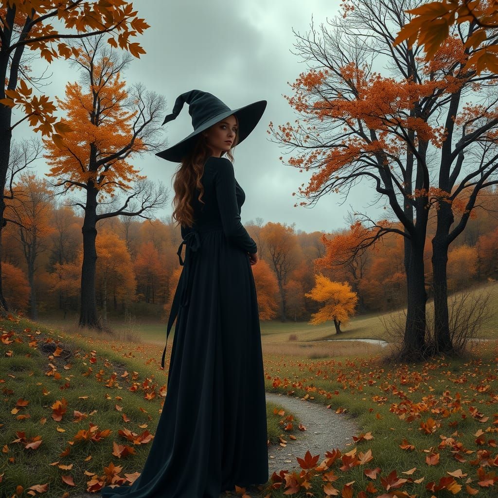 Autumnal Empress in Gothic Renaissance Landscape