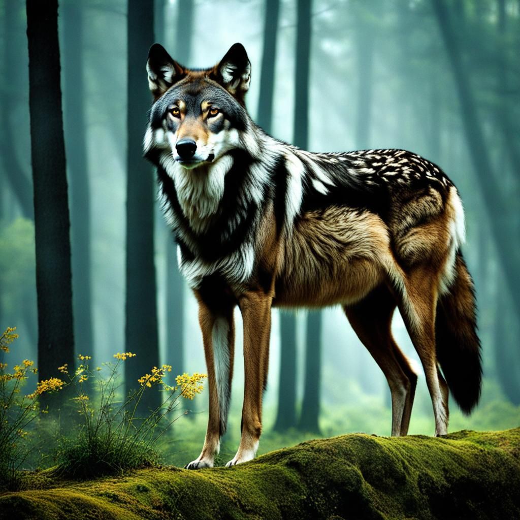 Wolf and Deer Hybrid Creature