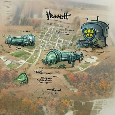 Wasteland Landscape in Fallout Concept Art Style