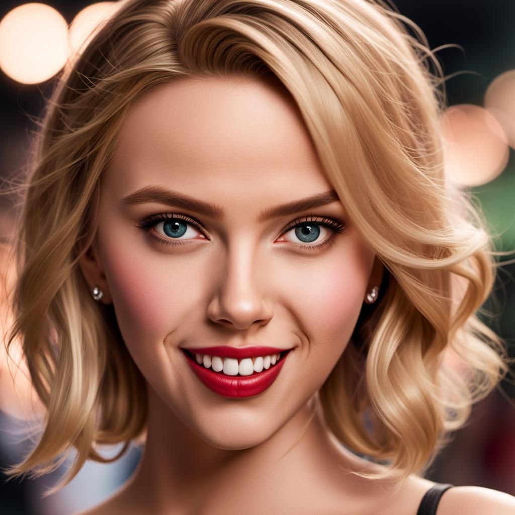 (realistic, photo-realistic:1.37),(Scarlett Johansson:1.7),(...