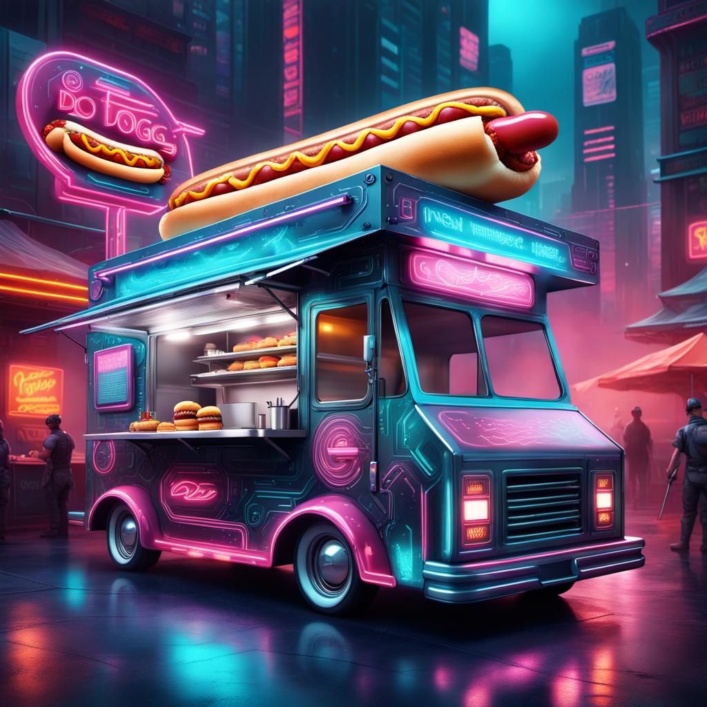 Futuristic Hot Dog Stand