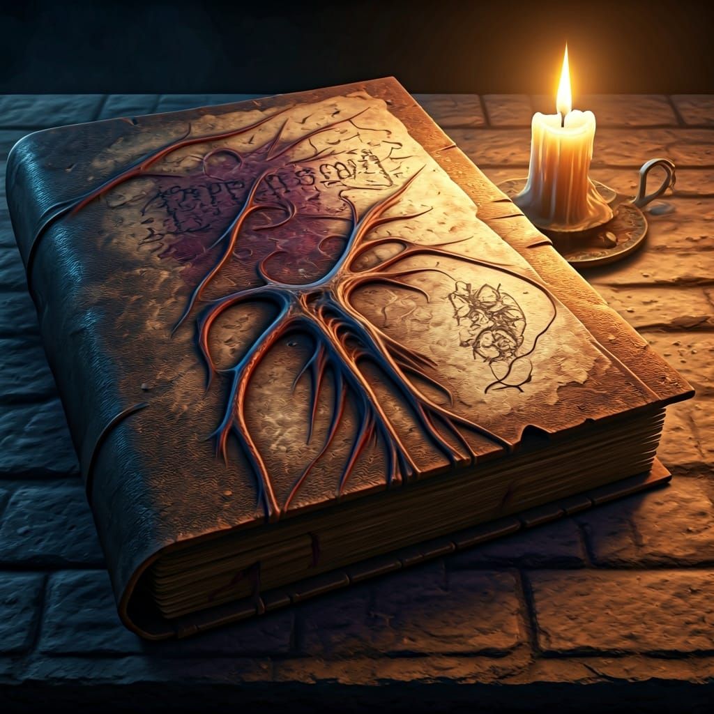 Worn Expedition Journal with Disturbing Sketches