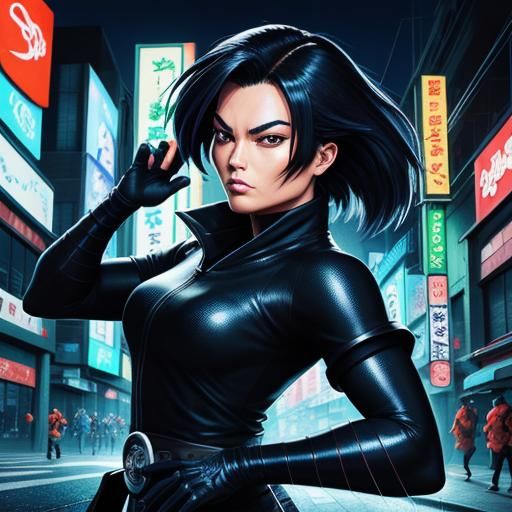 Female Ninja Turtle in Manga Style