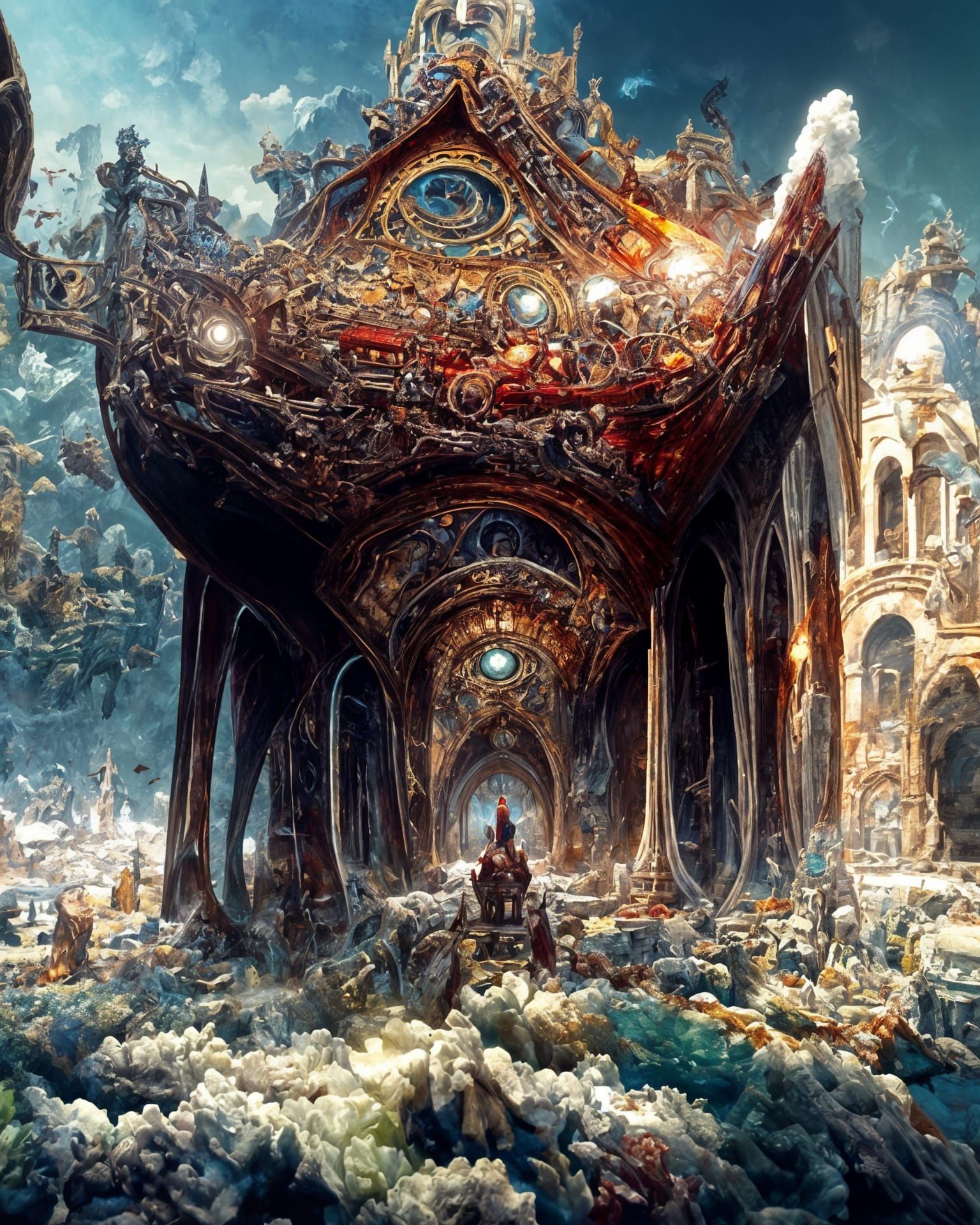 Terrifying Parallel Universe Painting of Higher Realm