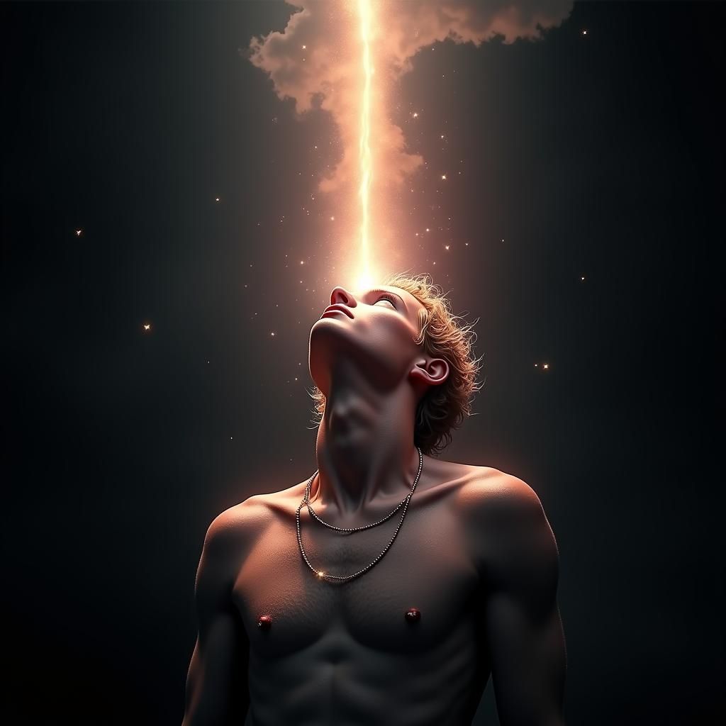 Soul Ascending Portrait in Ethereal Light