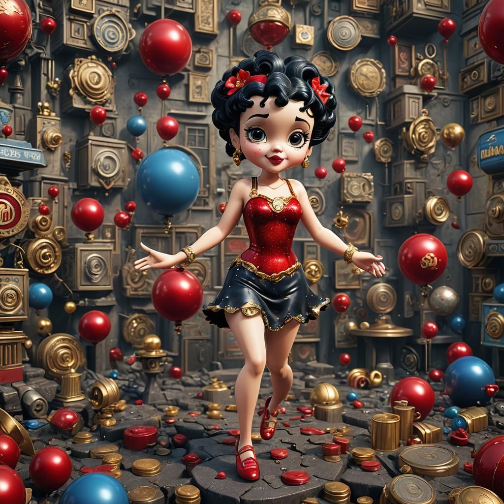 Hyperrealistic 3D Betty Boop in 4K