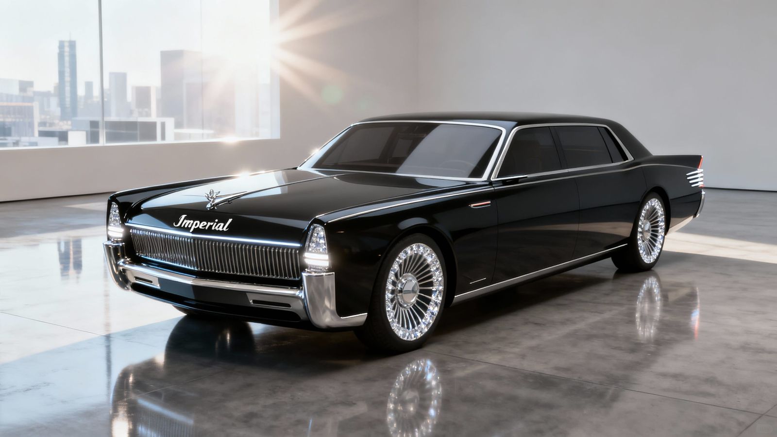 Futuristic Luxury Sedan Inspired by Chrysler Imperial