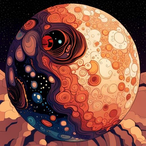 Hyperrealistic Planets and Stars in Digital Art