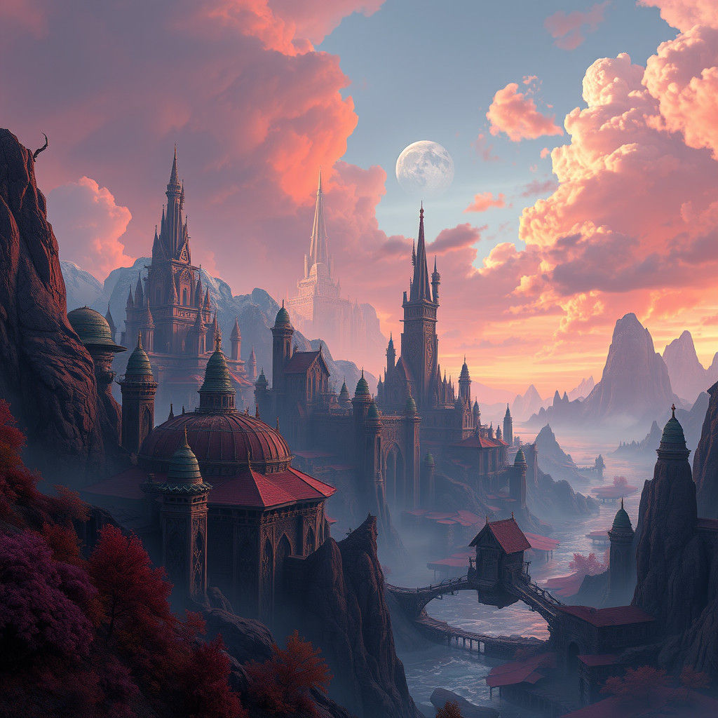 Surreal Digital Matte Painting in 8K